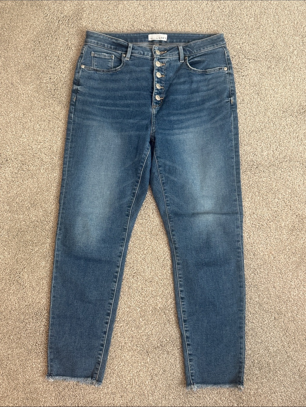 LOFT High Rise Curvy Skinny Jeans